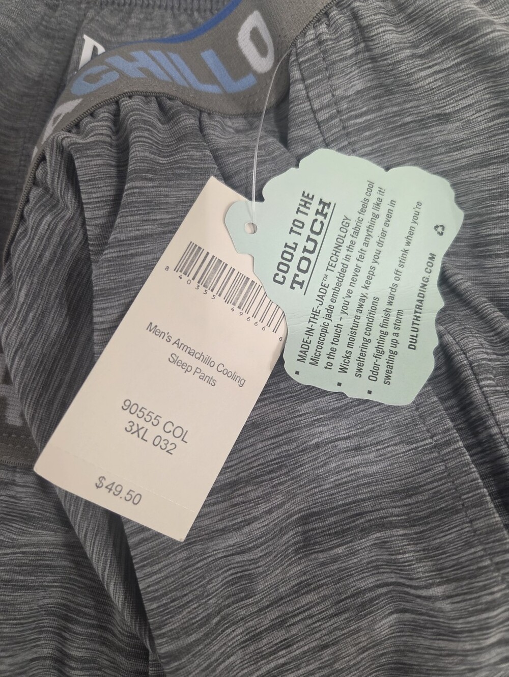 Duluth Mens Armachillo Cooling Sleep Pants, NWT Size 3x Lounge Sleepwear - Picture 3 of 7